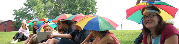 staffmember at arts camp