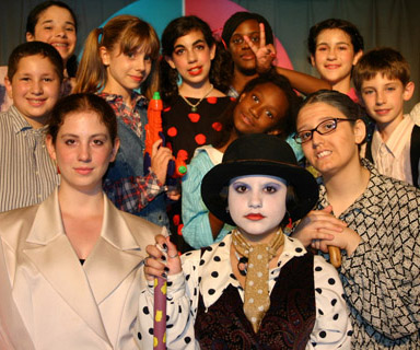 drama summer camp cast in costume and makeup